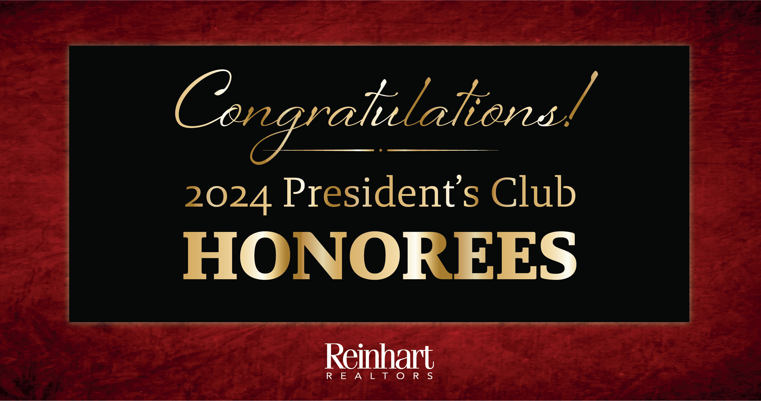 Congratulations to the 2024 President’s Club!